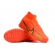 Nike Air Zoom Mercurial Superfly IX Elite TF High Orange Women/Men Football Boots