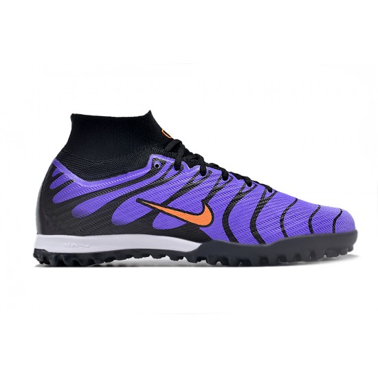 Nike Air Zoom Mercurial Superfly IX Elite TF High Purple Black Women/Men Football Boots