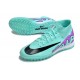 Nike Air Zoom Mercurial Superfly IX Elite TF High Purple Turqoise Women/Men Football Boots