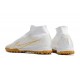 Nike Air Zoom Mercurial Superfly IX Elite TF High White Brown Women/Men Football Boots