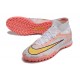 Nike Air Zoom Mercurial Superfly IX Elite TF High White Orange Yellow Women/Men Football Boots