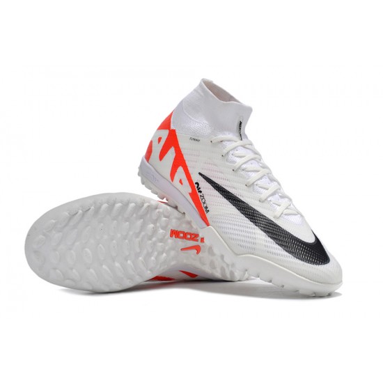 Nike Air Zoom Mercurial Superfly IX Elite TF High White Red Black Women/Men Football Boots