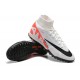 Nike Air Zoom Mercurial Superfly IX Elite TF High White Red Men Football Boots