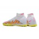 Nike Air Zoom Mercurial Superfly IX Elite TF High White Yellow Women/Men Football Boots