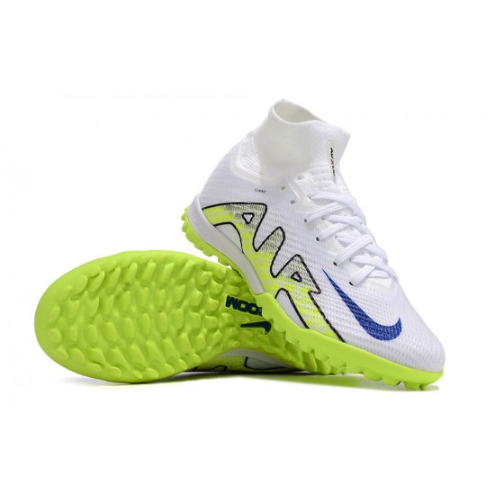 Nike Air Zoom Mercurial Superfly IX Elite TF High Yellow White Women/Men Football Boots