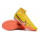 Nike Air Zoom Mercurial Superfly IX Elite TF High Yellow Women/Men Football Boots