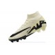 Nike Air Zoom Mercurial Superfly Ix Elite FG Beige Black Men High Football Cleats