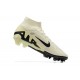 Nike Air Zoom Mercurial Superfly Ix Elite FG Beige Black Men High Football Cleats