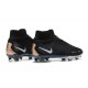 Nike Air Zoom Mercurial Superfly Ix Elite FG Black Gold White Men High Football Cleats