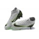 Nike Air Zoom Mercurial Superfly Ix Elite FG Gray Black Green Men High Football Cleats