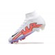 Nike Air Zoom Mercurial Superfly Ix Elite FG White Black Orange High Football Cleats