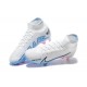 Nike Air Zoom Mercurial Superfly Ix Elite FG White Blue Pink Men High Football Cleats