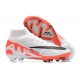 Nike Air Zoom Mercurial Superfly Ix Elite FG White Orange Black Men High Football Cleats