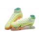 Nike Air Zoom Mercurial Superfly Ix Elite FG Yellow Prange Men High Football Cleats