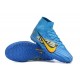 Nike Air Zoom Mercurial Superfly TF High Blue Women/Men Football Boots