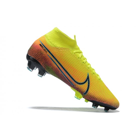 Nike Mercurial Dream Speed 002 Superfly 13 Elite FG Yellow Green High Men Football Boots