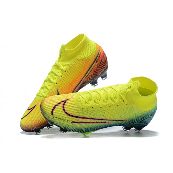 Nike Mercurial Dream Speed 002 Superfly 13 Elite FG Yellow Green High Men Football Boots