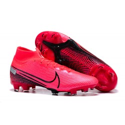 Nike Mercurial Superfly 7 Elite FG Pink Black High Men Football Boots