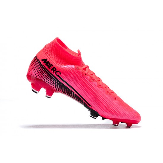 Nike Mercurial Superfly 7 Elite FG Pink Black High Men Football Boots