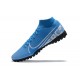 Nike Mercurial Superfly 7 Elite RB MDS IC Blue White Black High Men Football Boots