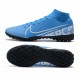 Nike Mercurial Superfly 7 Elite RB MDS IC Blue White Black High Men Football Boots