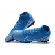 Nike Mercurial Superfly 7 Elite RB MDS IC Blue White Black High Men Football Boots