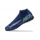 Nike Mercurial Superfly 7 Elite RB MDS IC Blue Yellow Grey High Men Football Boots