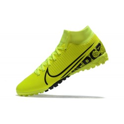 Nike Mercurial Superfly 7 Elite RB MDS IC Green Yellow Black High Men Football Boots