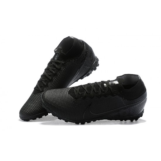 Nike Mercurial Superfly 7 Elite TF Black High Men Football Boots