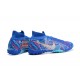 Nike Mercurial Superfly 7 Elite TF Blue Orange High Men Football Boots