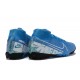 Nike Mercurial Superfly 7 Elite TF Blue White Black High Men Football Boots