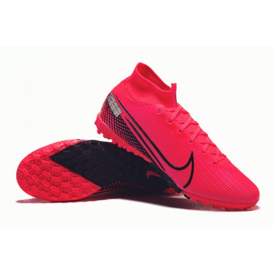 Nike Mercurial Superfly 7 Elite TF Fuchsia Black High Men Football Boots