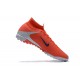 Nike Mercurial Superfly 7 Elite TF Orange Black Gray High Men Football Boots