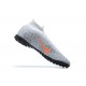 Nike Mercurial Superfly 7 Elite TF Orange Black Silver High Men Football Boots