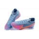 Nike Mercurial Superfly VII 7 Elite TF Blue Yellow Pink High Men Football Boots