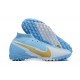 Nike Mercurial Superfly VII 7 Elite TF Blue Yellow White High Men Football Boots