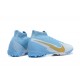 Nike Mercurial Superfly VII 7 Elite TF Blue Yellow White High Men Football Boots