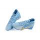 Nike Mercurial Superfly VII 7 Elite TF Blue Yellow White High Men Football Boots
