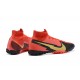 Nike Mercurial Superfly VII 7 Elite TF Red Yellow Black High Men Football Boots