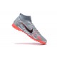 Nike Mercurial Superfly VII Club TF Gray Orange Black High Men Football Boots