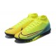 Nike Mercurial Superfly VII Club TF Red Green Black Yellow High Men Football Boots