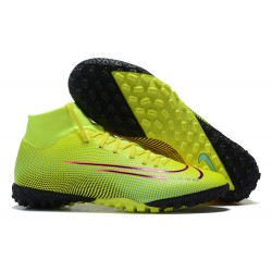 Nike Mercurial Superfly VII Club TF Red Light/Green Black Yellow High Men Football Boots