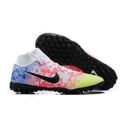 Nike Mercurial Superfly VII Club TF White Black Blue Yellow Orange High Men Football Boots