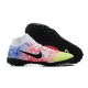 Nike Mercurial Superfly VII Club TF White Black Blue Yellow Orange High Men Football Boots