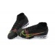 Nike Mercurial Superfly VIII Academy TF Black Yellow Orange High Men Football Boots