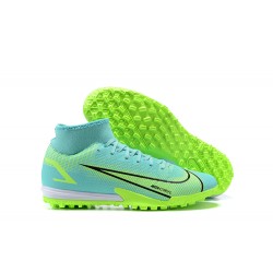 Nike Mercurial Superfly VIII Academy TF Light/Green Light/Blue Black High Men Football Boots