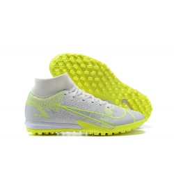 Nike Mercurial Superfly VIII Academy TF Light/Yellow White High Men Football Boots