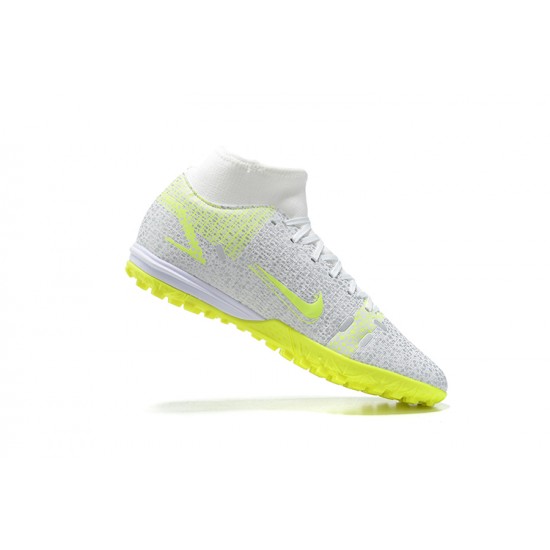 Nike Mercurial Superfly VIII Academy TF Light/Yellow White High Men Football Boots