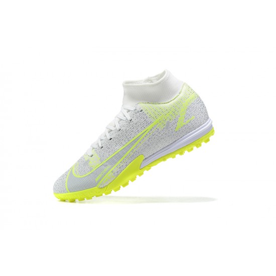 Nike Mercurial Superfly VIII Academy TF Light/Yellow White High Men Football Boots