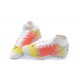 Nike Mercurial Superfly VIII Academy TF White Orange Yellow High Men Football Boots